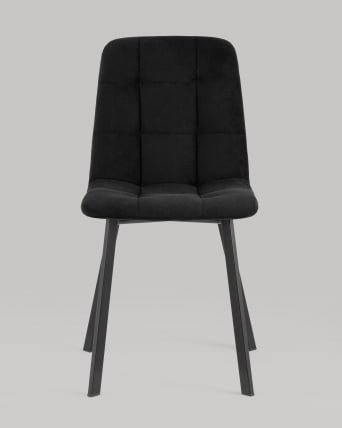 Стул Oliver Square велюр Черный_3